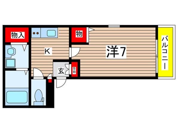 エイワード立花の物件間取画像